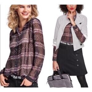 CAbi Style# 3249 Womens Button Down Paris Blouse with collar S